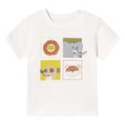 Younger Boys Ivory Jungle T-Shirt, 1, hi-res