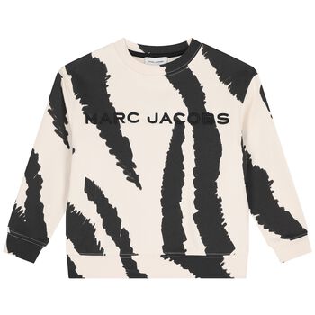 Boys Black & Ivory Zebra Sweatshirt