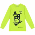 Boys Neon Green Long Sleeve Top, 2, hi-res