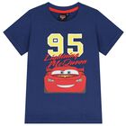 Boys Navy Blue & Red Cars Shorts Set, 1, hi-res