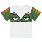 Younger Boys White Chameleon T-Shirt, 1, hi-res