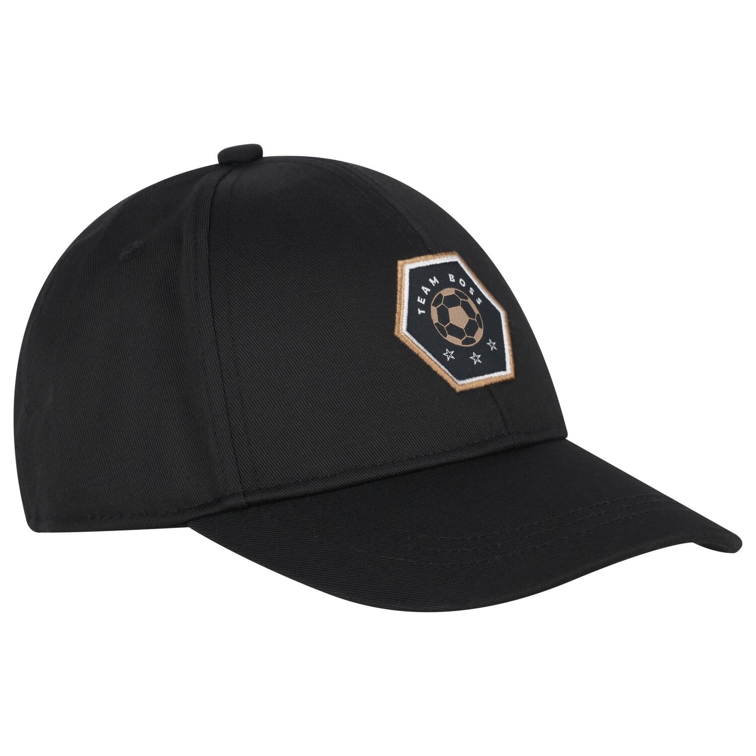 Boys Black Logo Cap, 1, hi-res