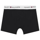Boys Black Boxer Shorts (2-Pack) , 1, hi-res