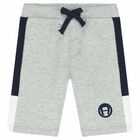 Younger Boys Grey Shorts, 1, hi-res