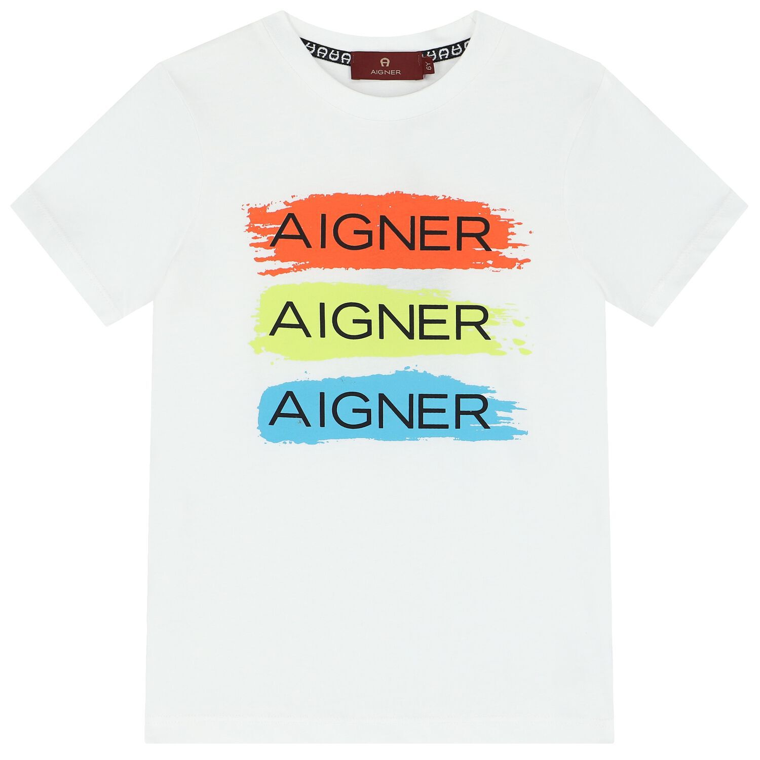 Boys White Logo T-Shirt, 1, hi-res image number null