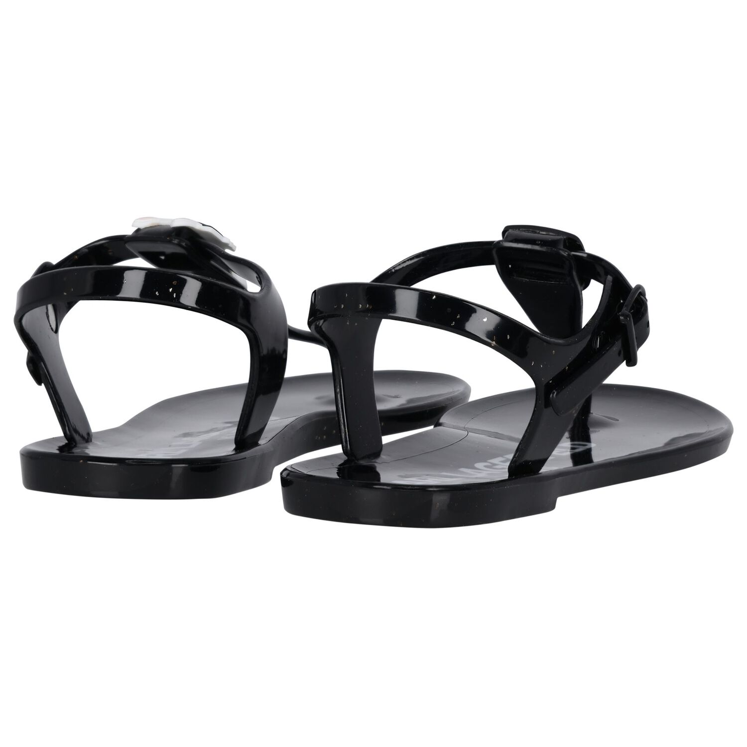 Girls Black Karl & Choupette Sandals, 1, hi-res image number null