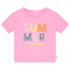 Girls Pink Sequin T-Shirt, 1, hi-res