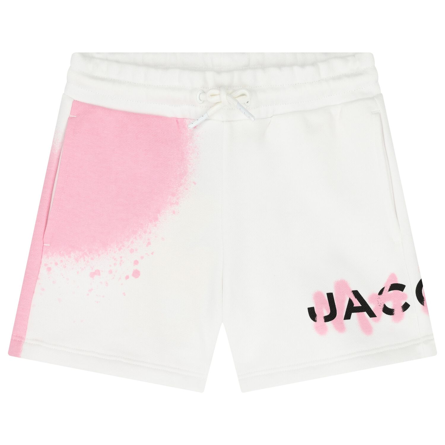 Girls White & Pink Logo Shorts, 1, hi-res image number null