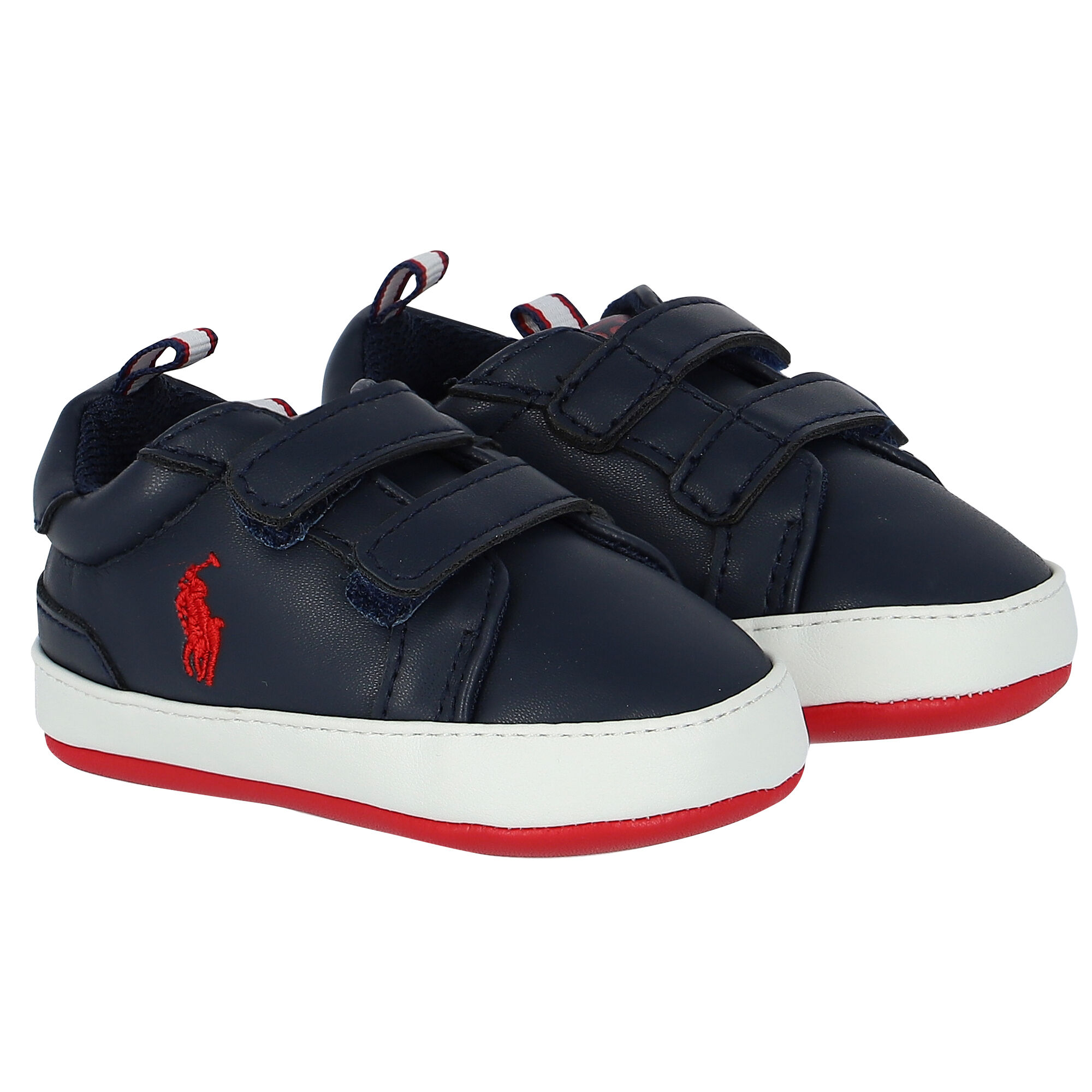 Ralph Lauren Baby Boys Navy Logo Pre Walker Shoes Junior Couture UK