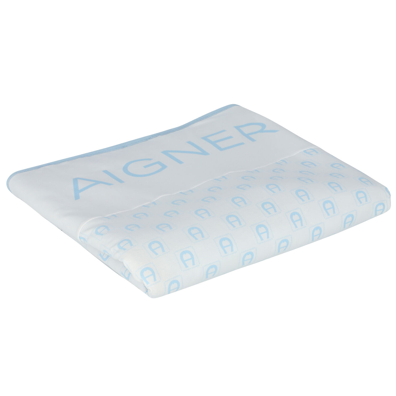 White & Blue Logo Baby Blanket, 3, hi-res