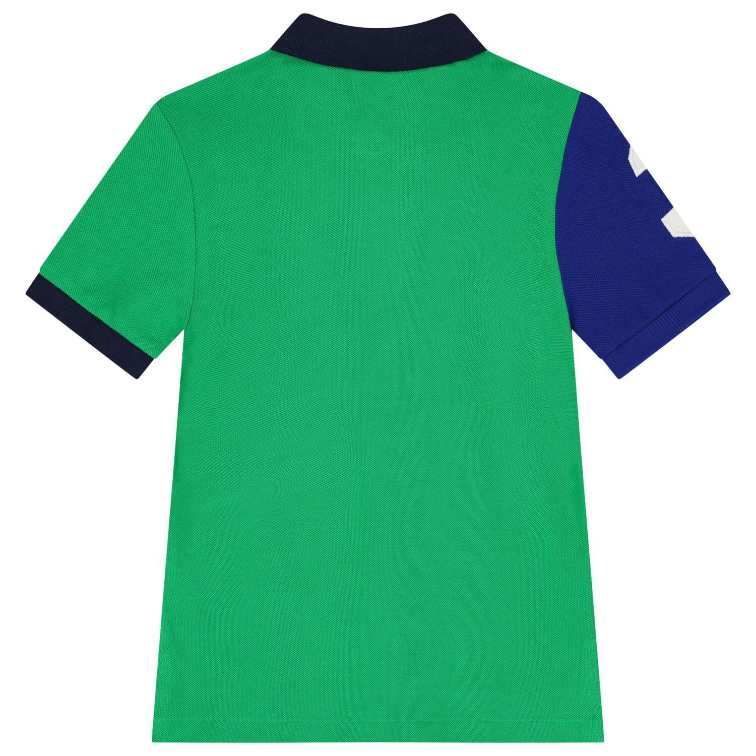 Boys Green Logo Polo Shirt, 1, hi-res