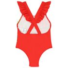 Girls Red Swimsuit, 1, hi-res
