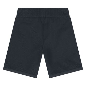 Younger Boys Navy Blue Logo Shorts