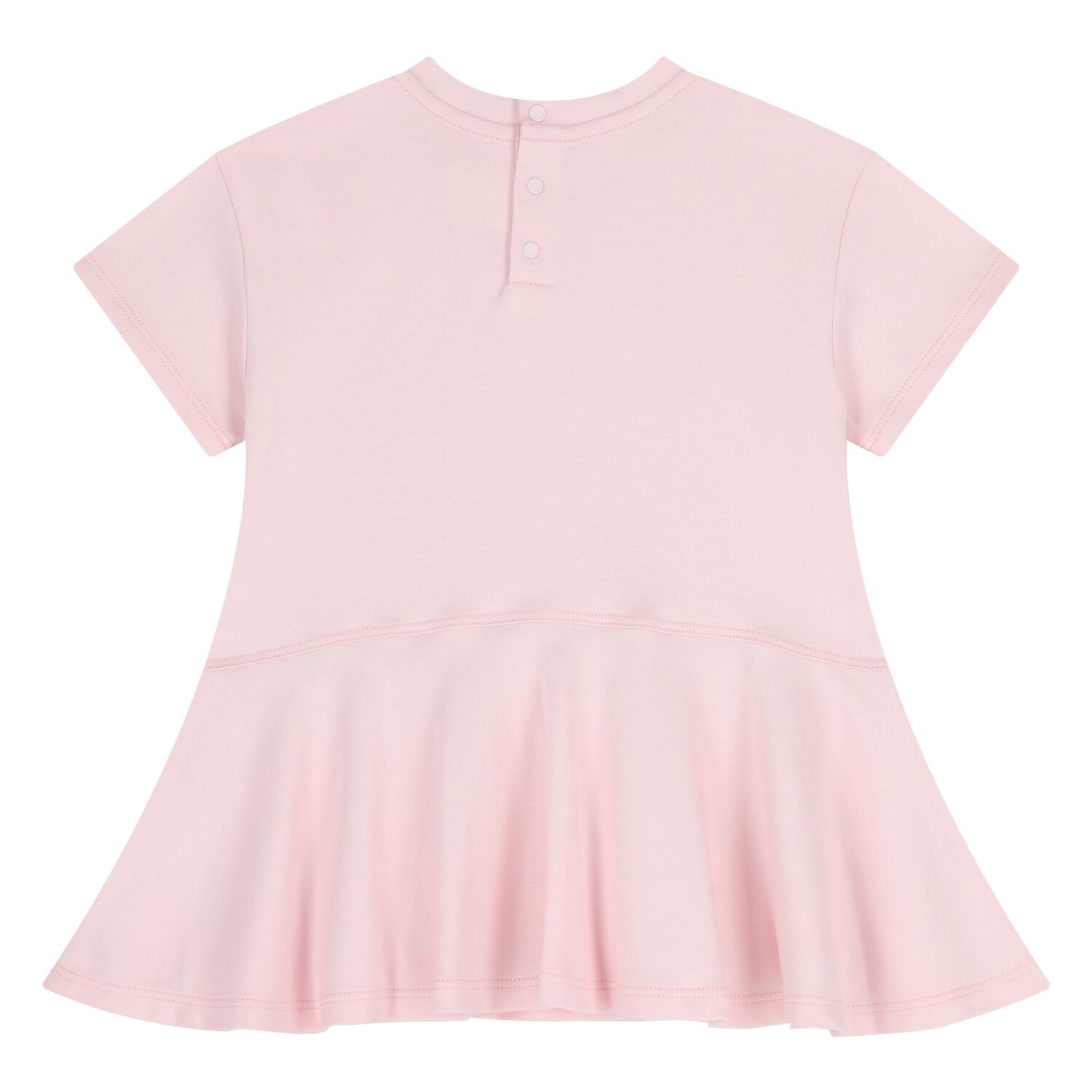 Younger Girls Pink Logo Dress, 1, hi-res
