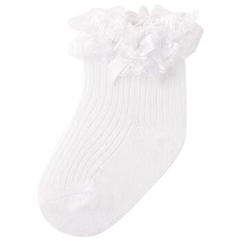 Baby Girls White Lace Socks 