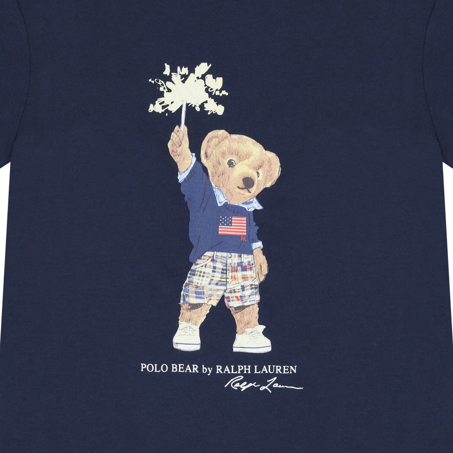 Boys Navy Blue Polo Bear T-Shirt, 1, hi-res