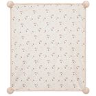 Beige & Ivory Pom Pom Baby Blanket, 1, hi-res