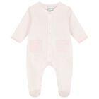 Baby Girls Pink Logo Babygrow Set, 6, hi-res
