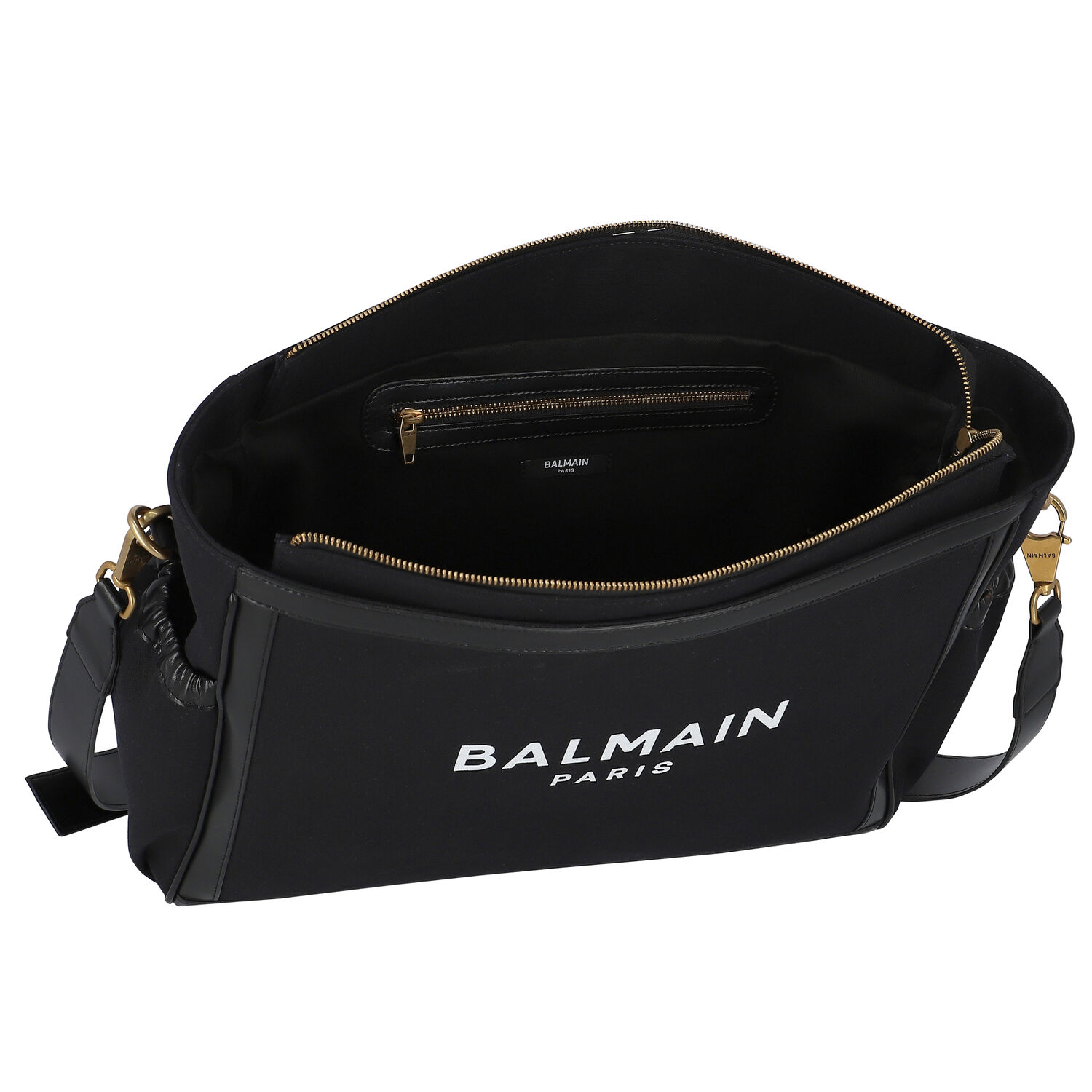 Black Logo Baby Changing Bag, 1, hi-res