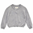 Girls Grey Cardigan, 1, hi-res