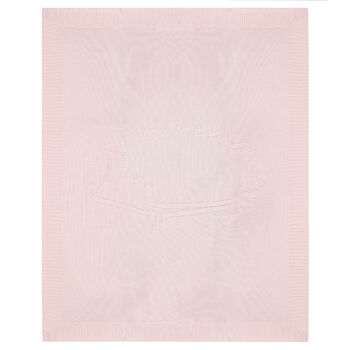 Baby Girls Pink Knitted Blanked