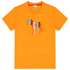 Boys Orange Logo T-Shirt, 2, hi-res