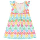 Girls Multi-Coloured Heart Dress, 1, hi-res