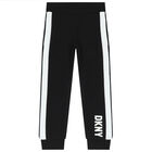 Boys Black Logo Joggers, 1, hi-res