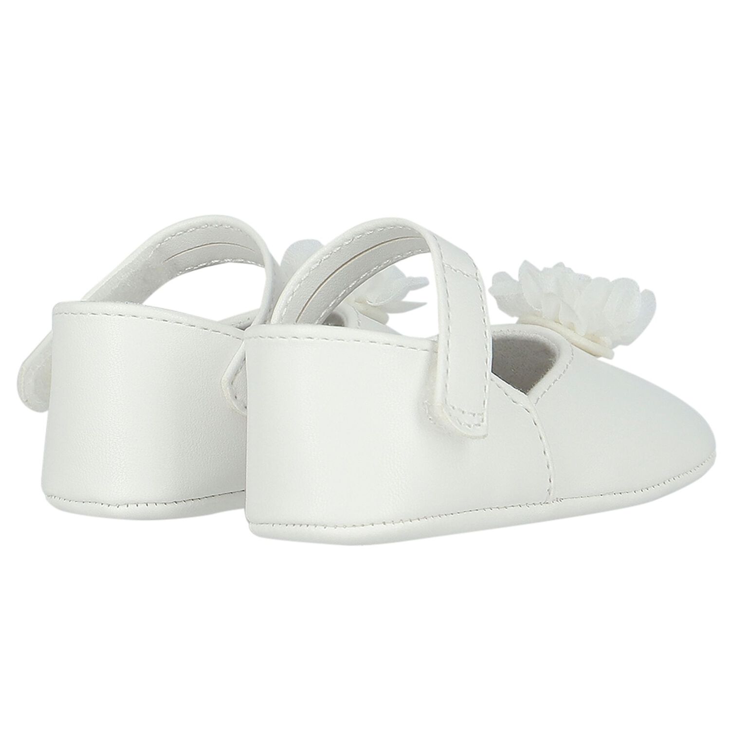 Baby Girls White Pre Walker Shoes, 1, hi-res image number null