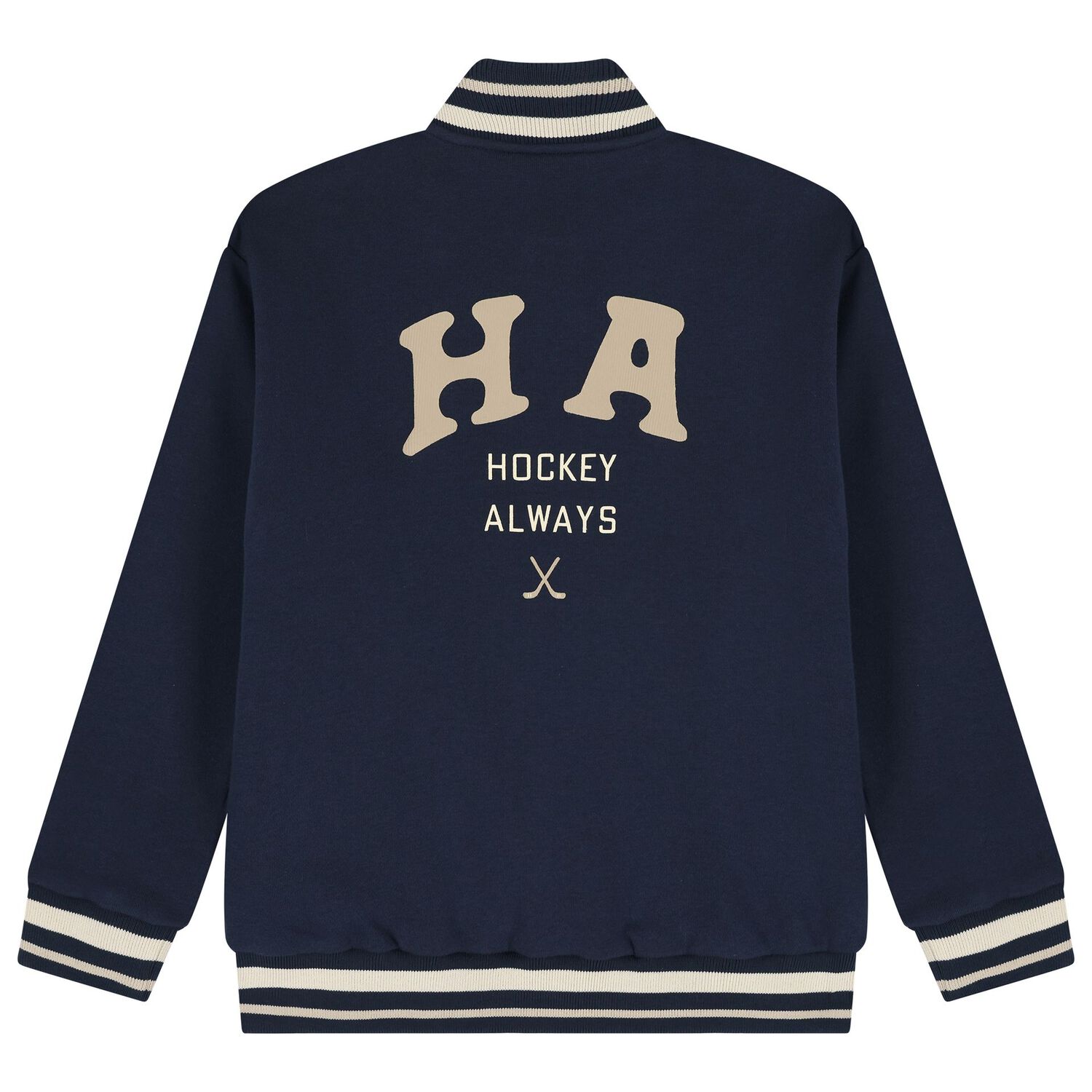 Boys Navy Blue Varsity Bomber Jacket, 1, hi-res