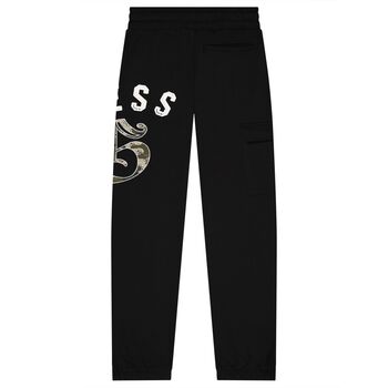 Boys Black Logo Joggers