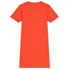 Girls Red Logo Dress, 2, hi-res
