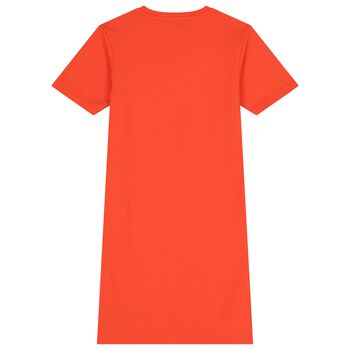 Girls Red Logo Dress
