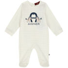 Ivory Horse & Logo Babygrow, 1, hi-res