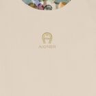 Girls Beige Logo Dress, 1, hi-res