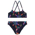 Girls Navy Blue Starfish Bikini, 1, hi-res