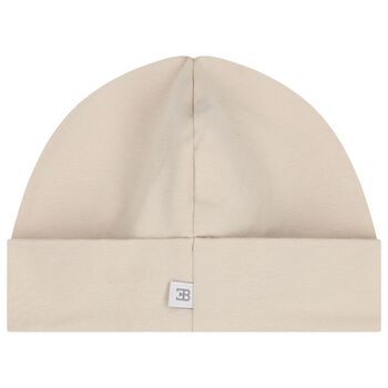 Baby Boys Beige Logo Hat