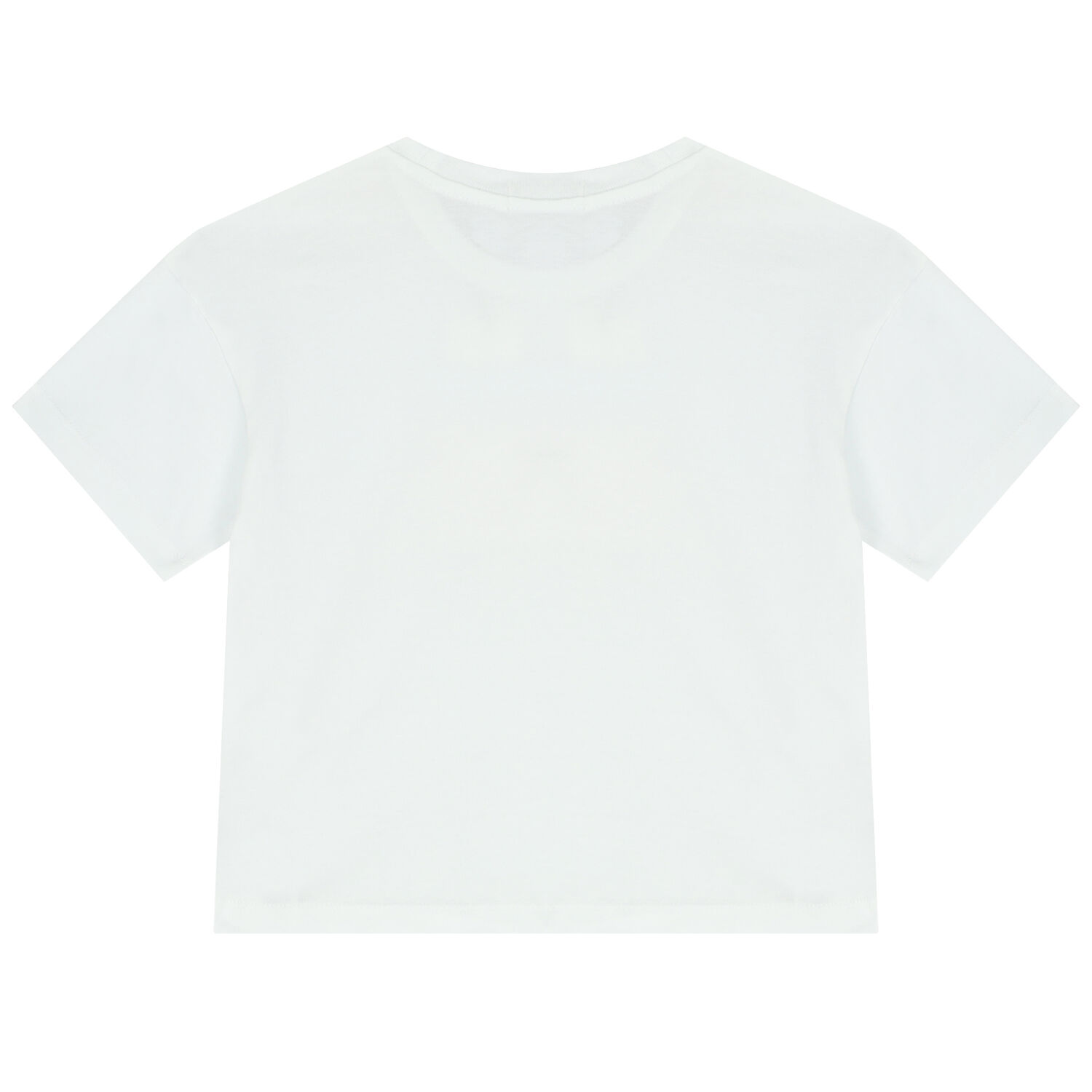 Girls White Logo T-Shirt, 1, hi-res