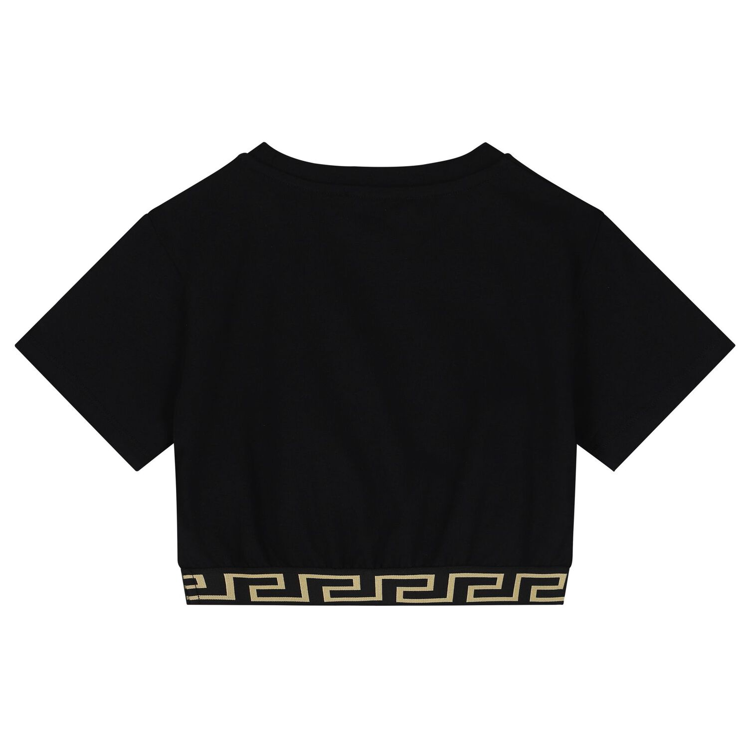 Girls Black Logo T-Shirt, 1, hi-res