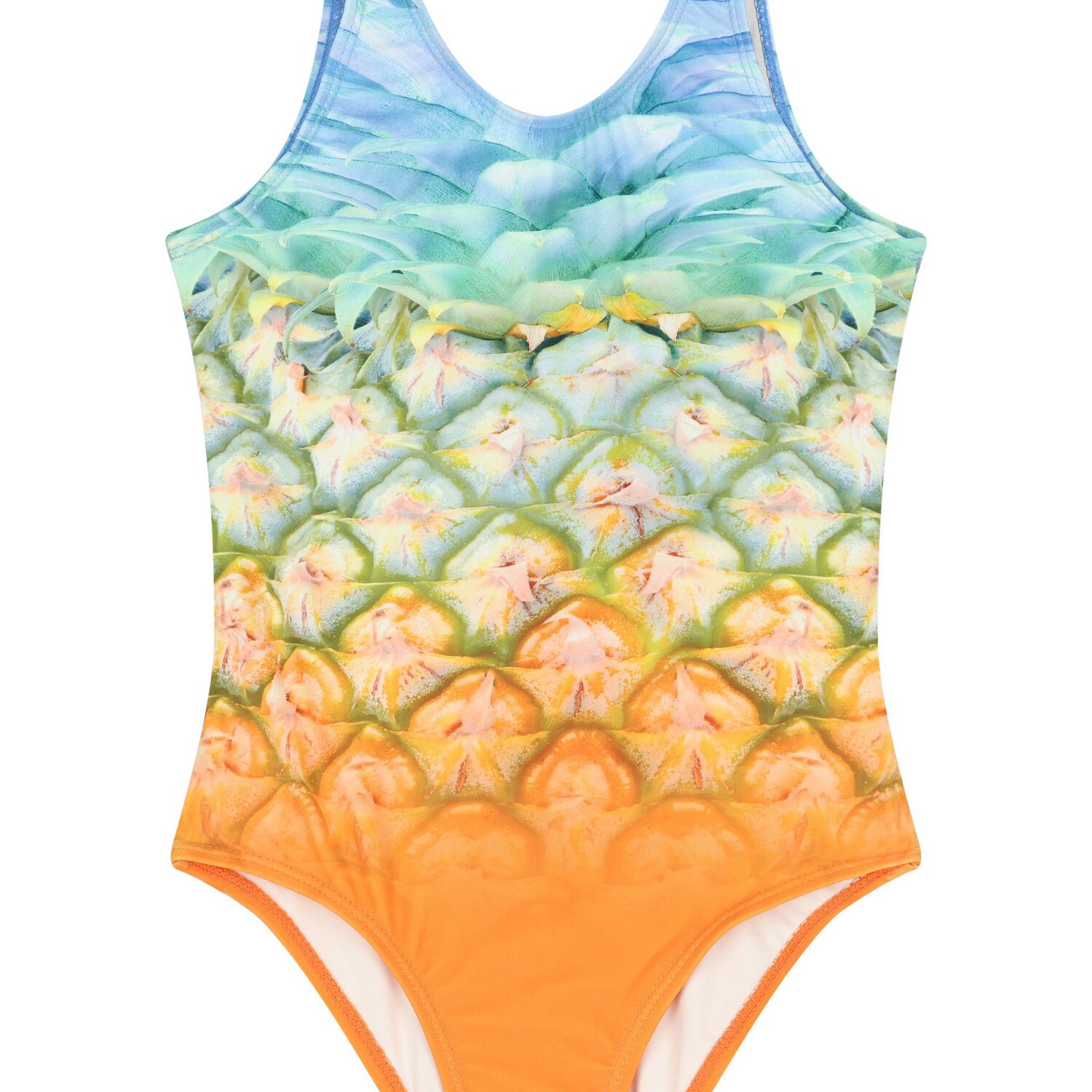 Girls Multi-Coloured Pineapple Swimsuit, 1, hi-res image number null