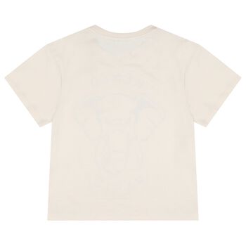 Beige Elephant Logo T-Shirt 
