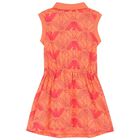 Girls Orange Logo Polo Dress, 2, hi-res