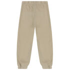 Boys Beige Logo Joggers, 1, hi-res
