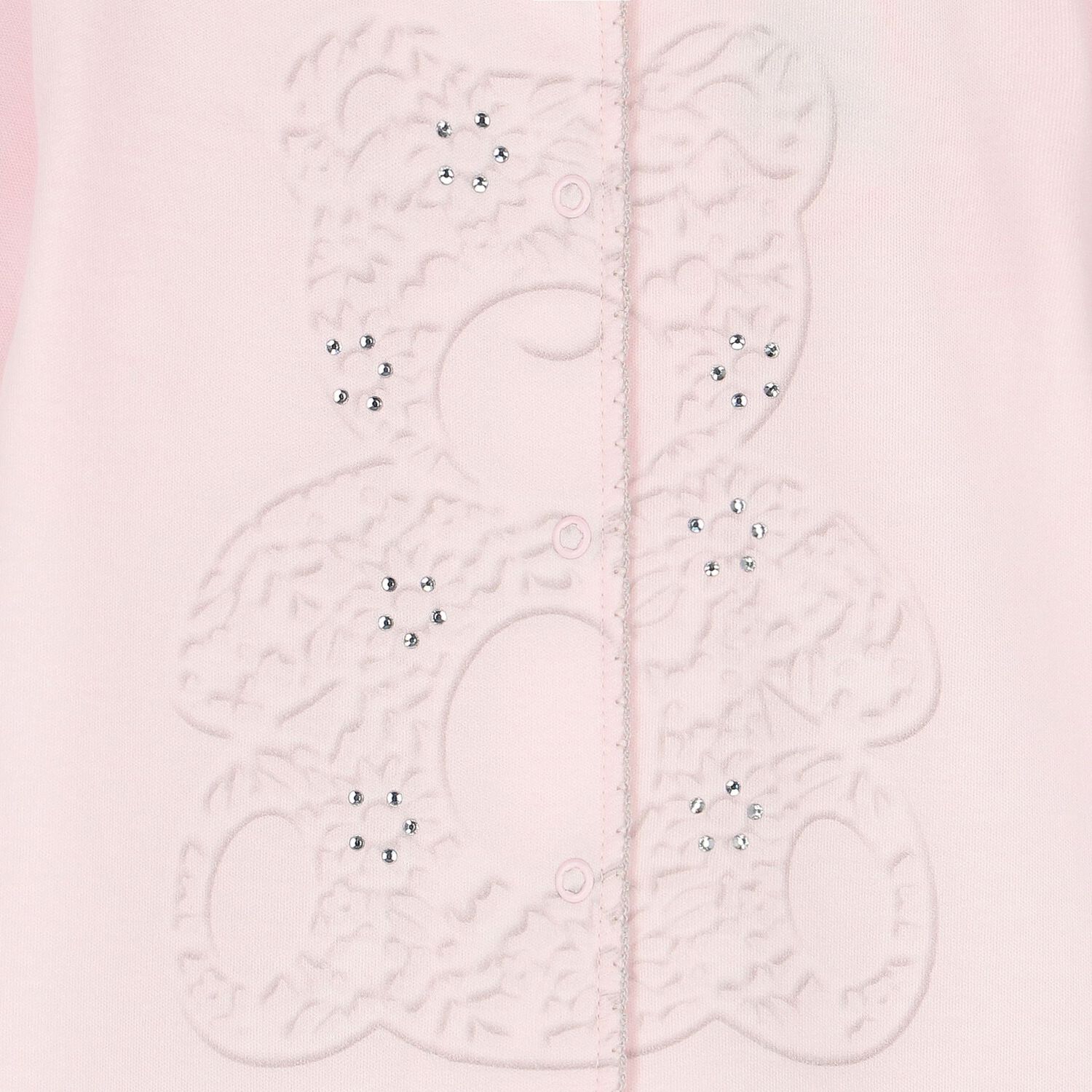 Baby Girls Pink Teddy Bear Babygrow, 2, hi-res