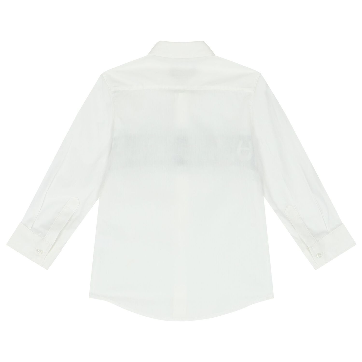 Boys White Logo Shirt, 1, hi-res