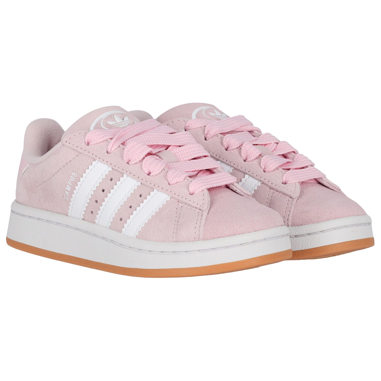 Girls Pink Campus 00s Trainers, 1, hi-res