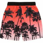 Boys Black & Orange Swim Shorts, 1, hi-res