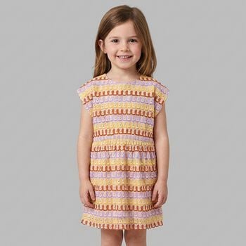 Girls Multi-Coloured Knitted Dress
