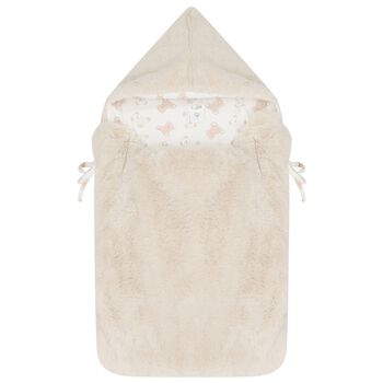 Ivory & Beige Faux Fur Baby Nest