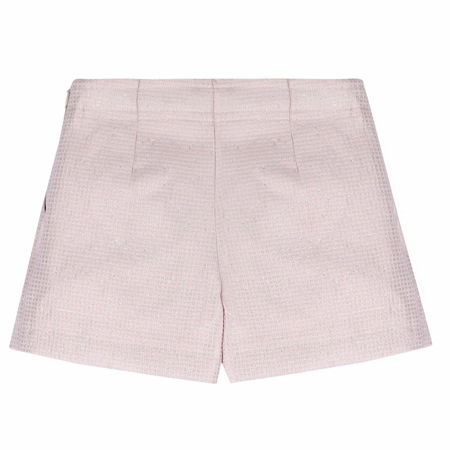 Girls Pink Shimmer Shorts, 1, hi-res